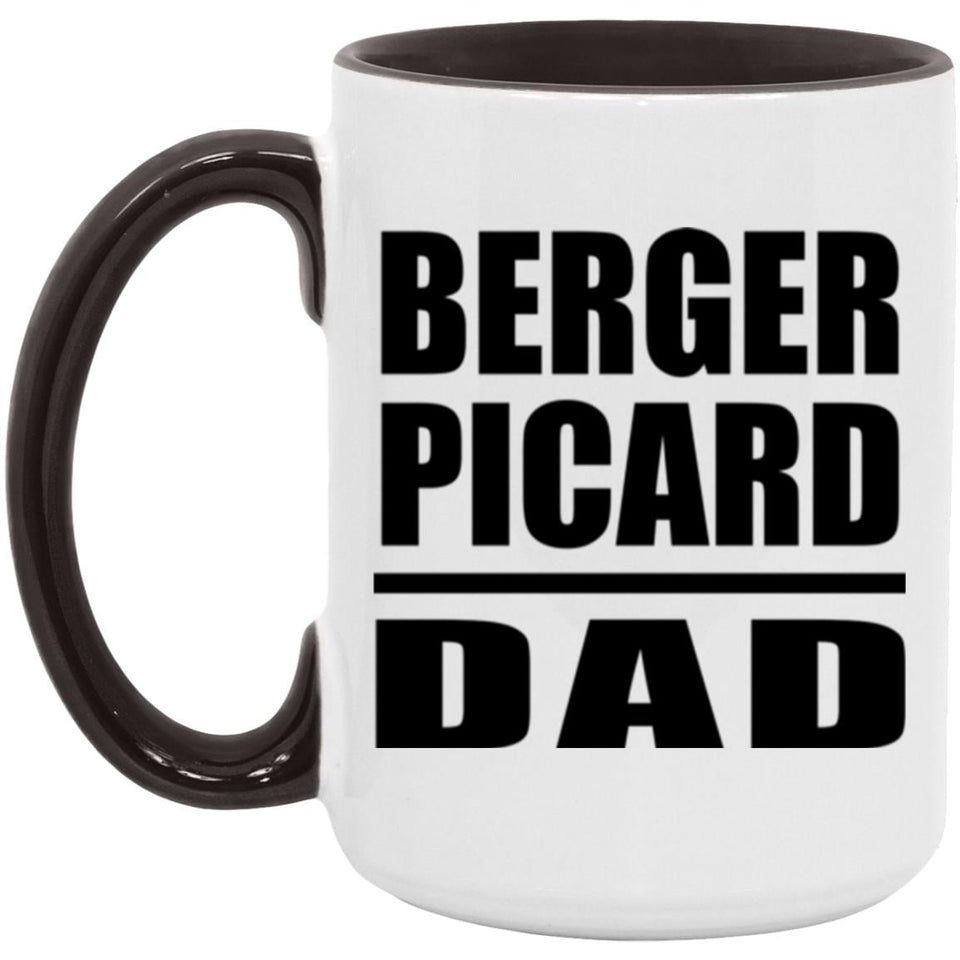 Berger Picard Dad - 15oz Accent Mug Black