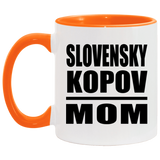 Slovensky Kopov Mom - 11oz Accent Mug Orange
