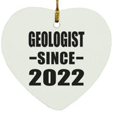 Geologist Since 2022 - Heart Ornament