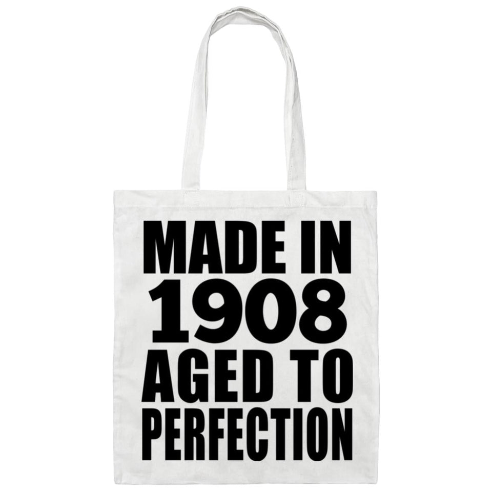 116th Birthday Made In 1908 Aged To Perfection - Tote Bag White