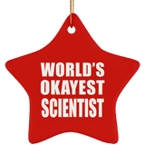 World's Okayest Scientist - Star Ornament