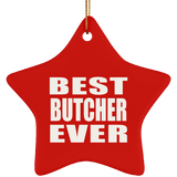 Best Butcher Ever - Star Ornament