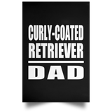 Curly-Coated Retriever Dad - Poster Portrait