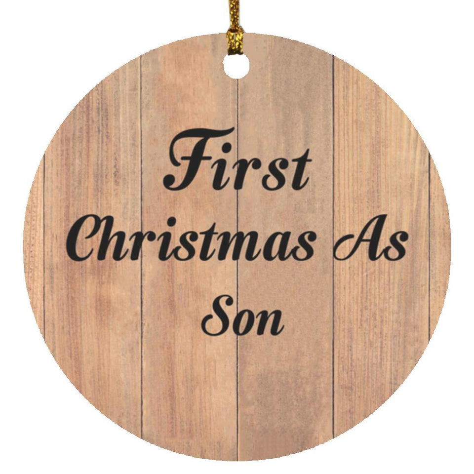First Christmas As Son - Circle Ornament C
