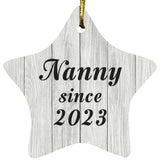 Nanny Since 2023 - Star Ornament F