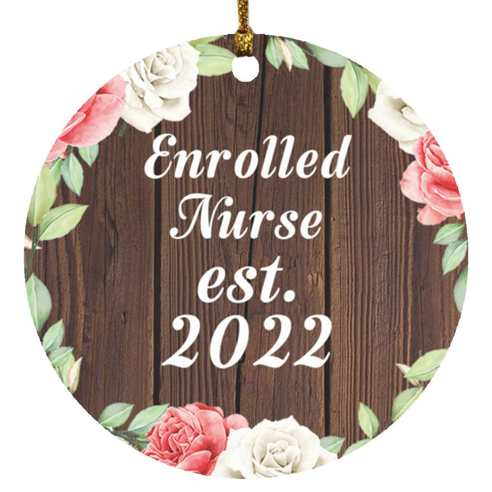 Enrolled Nurse Established Est. 2022 - Circle Ornament A