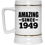 75th Birthday Amazing Since 1949 - Beer Stein