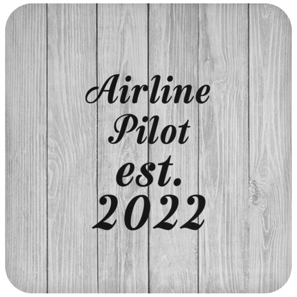 Airline Pilot Established Est. 2022 - Drink Coaster F