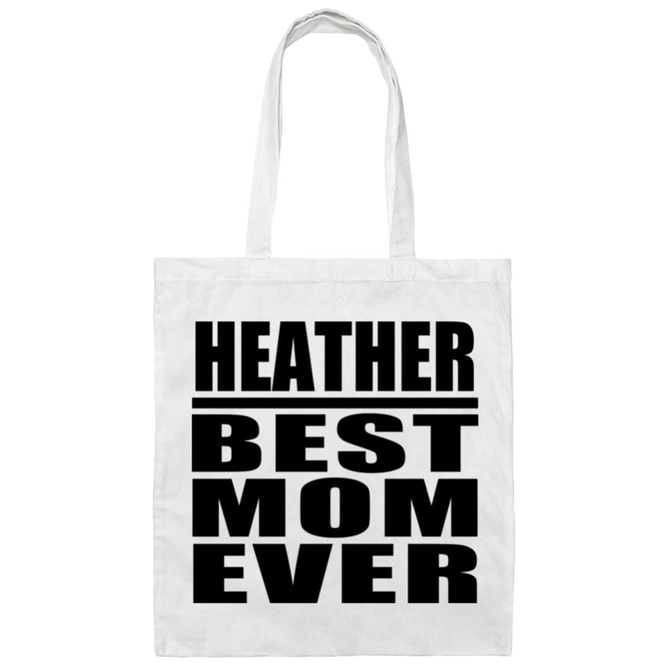 Heather Best Mom Ever - Tote Bag White