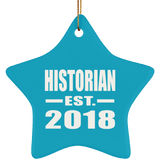 Historian Established EST. 2018 - Star Ornament