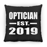 Optician Established EST. 2019 - Throw Pillow Black