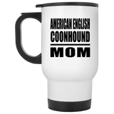 American English Coonhound Mom - White Travel Mug