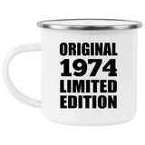 50th Birthday Original 1974 Limited Edition - 12oz Camping Mug
