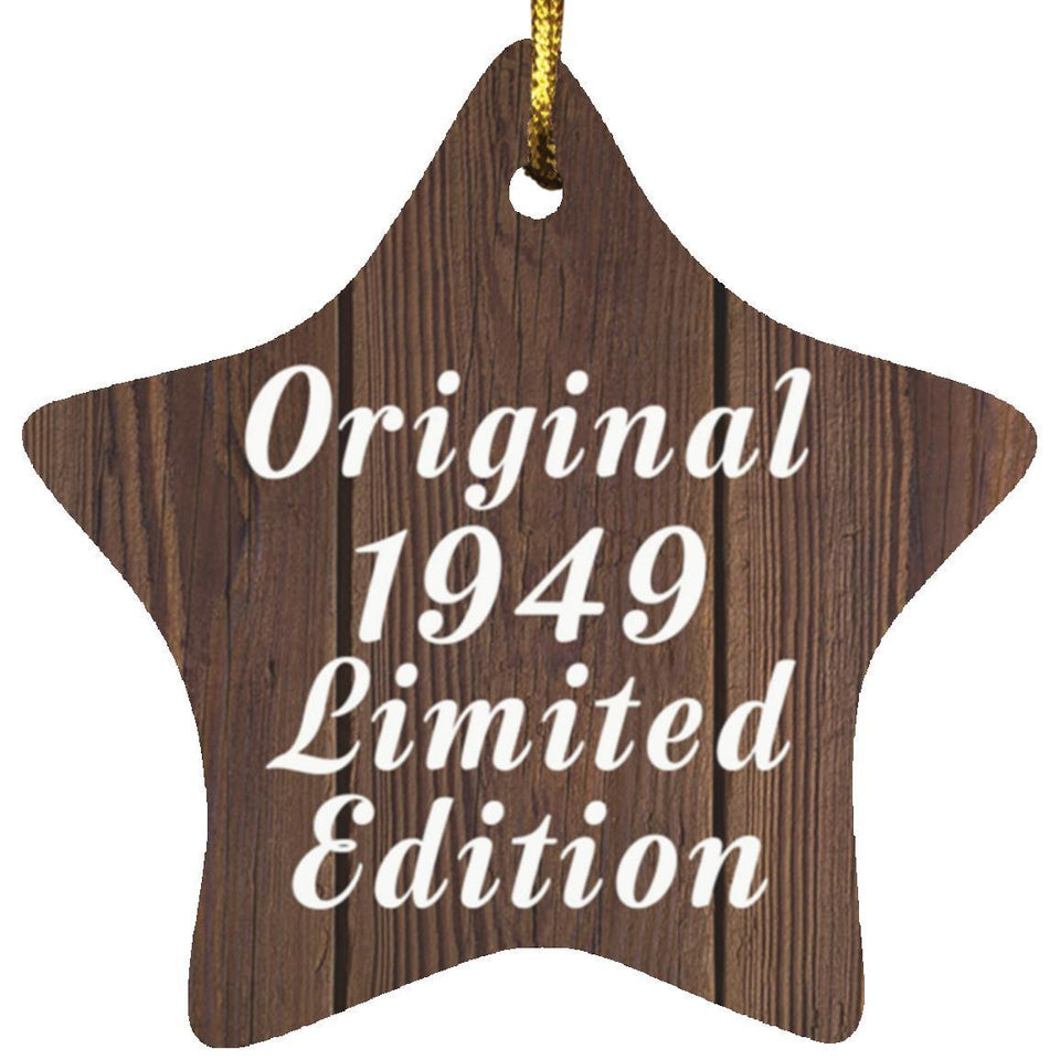 75th Birthday Original 1949 Limited Edition - Star Ornament D