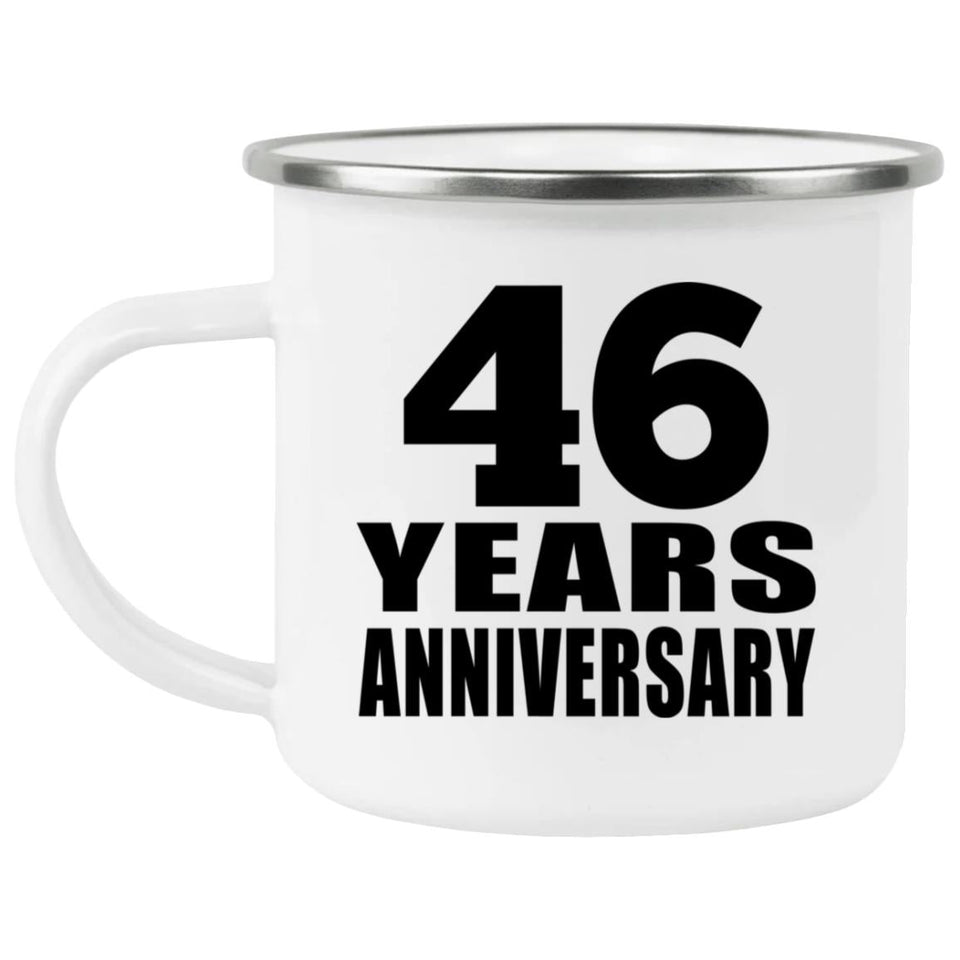 46th Anniversary 46 Years - 12oz Camping Mug