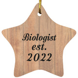 Biologist Established Est. 2022 - Star Ornament C