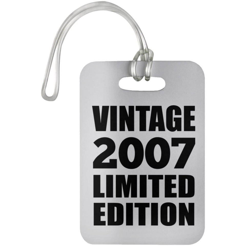 17th Birthday Vintage 2007 Limited Edition - Luggage Bag Tag