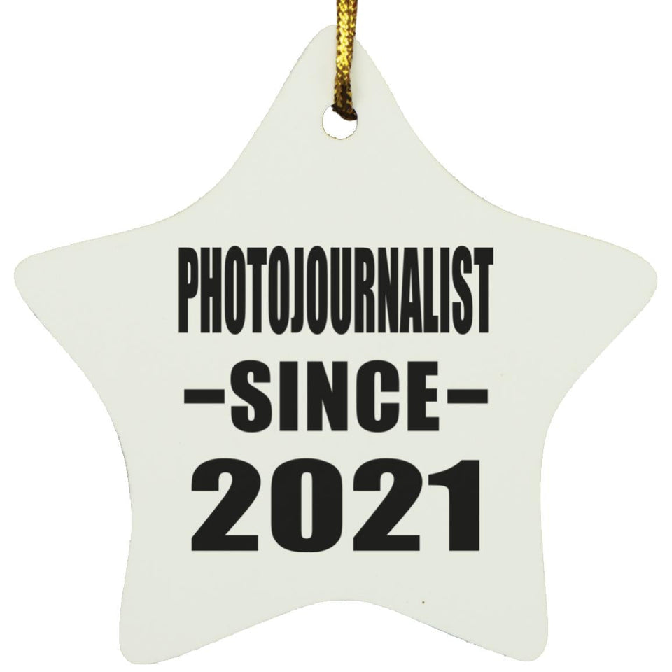 Photojournalist Since 2021 - Star Ornament
