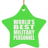 World's Best Military Personnel - Star Ornament