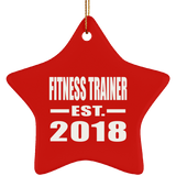 Fitness Trainer Established EST. 2018 - Star Ornament