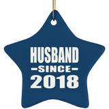Husband Since 2018 - Star Ornament