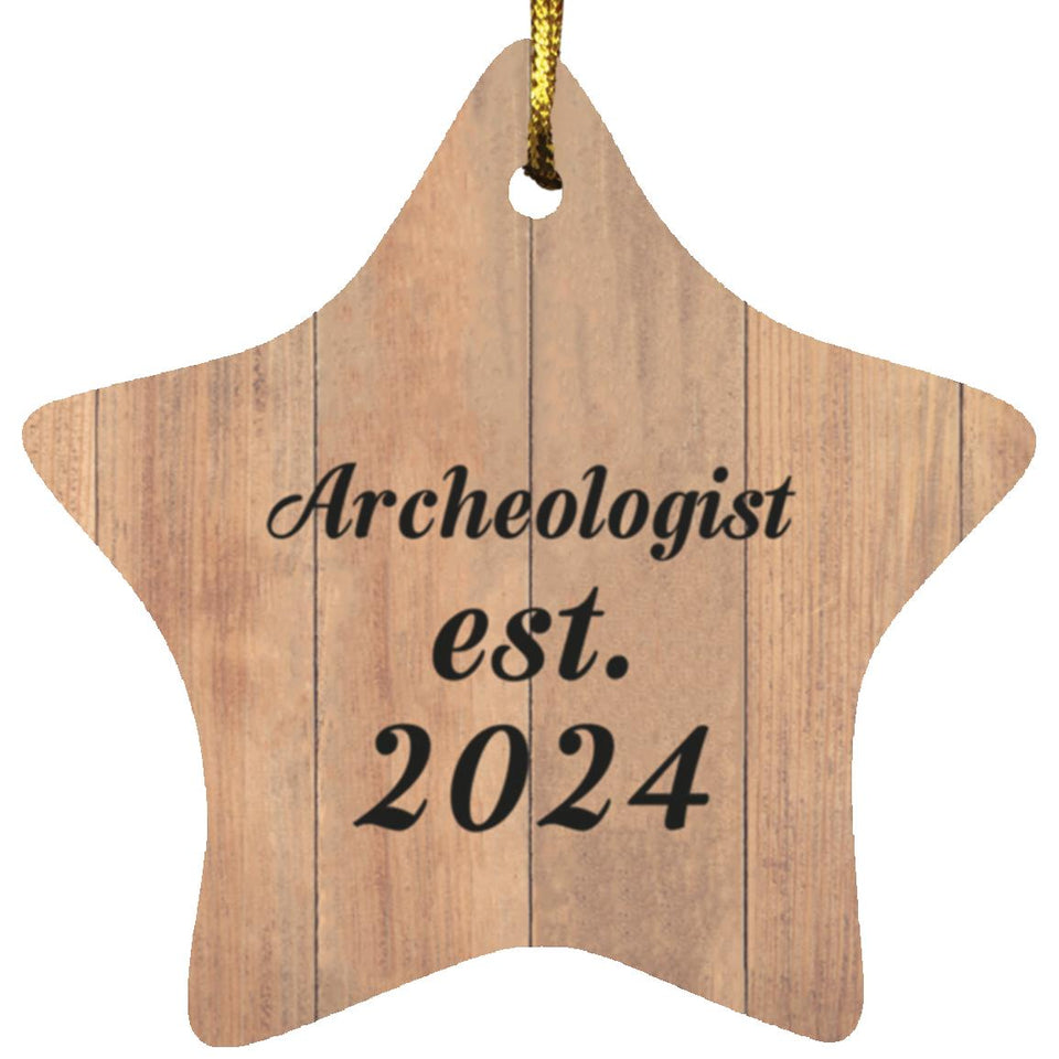 Archeologist Established Est. 2024 - Star Ornament C