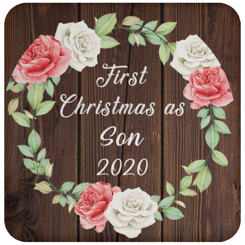 First Christmas As Son 2020 - Drink Coaster A