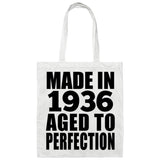 88th Birthday Made In 1936 Aged to Perfection - Tote Bag White