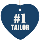 Number One #1 Tailor - Heart Ornament