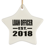 Loan Officer Established EST. 2018 - Star Ornament