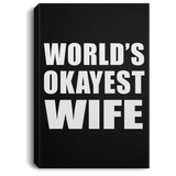 World's Okayest Wife - Canvas Portrait