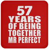 57th Anniversary 57 Years Of Being Mr Perfect - Drink Coaster