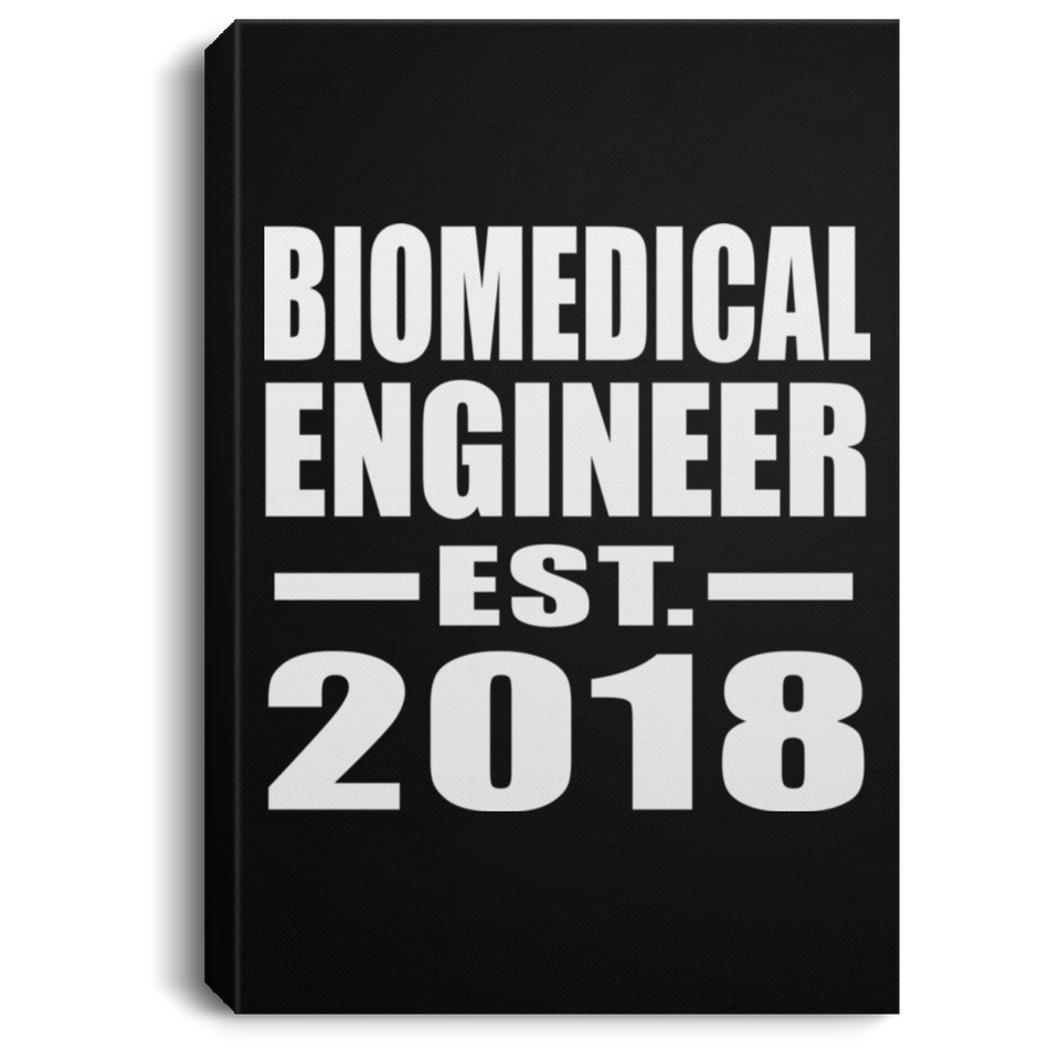 Biomedical Engineer Established EST. 2018 - Canvas Portrait