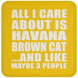 All I Care About Is Havana Brown Cat - Drink Coaster