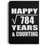 Happy 28th Anniversary Square Root of 784 Years & Counting - Canvas Portrait